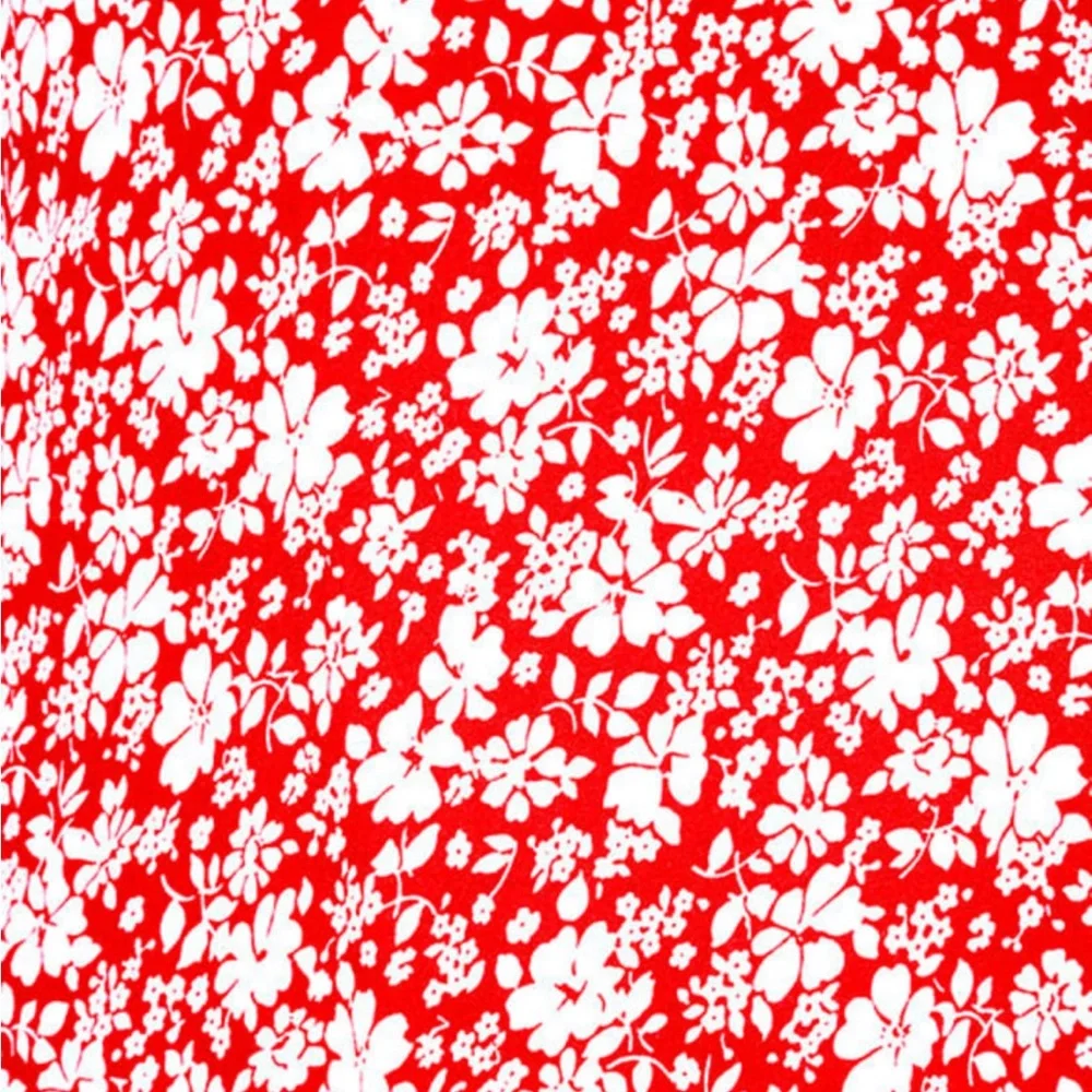 LULU’s Red & White Floral Printed Choker Swing Dress Mini Dress Sz S - Picture 5 of 15